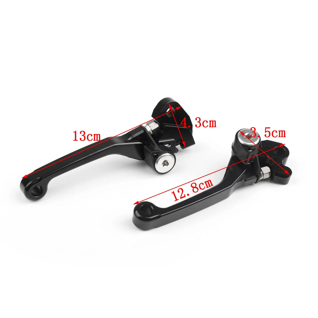 Pivot Brake Clutch Levers for Kawasaki KX65 KX85 KX250 KX250F KX125 (2004) Black
