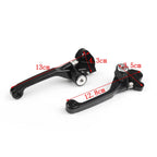Pivot Brake Clutch Levers for Kawasaki KX65 KX85 KX250 KX250F KX125 (2004) Black