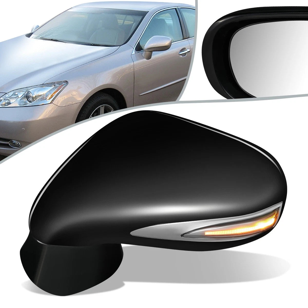 Powered Heated Memory Driver Side Mirror Left for Lexus ES350 (2010–2012) LX1320135