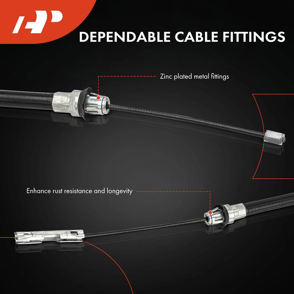 2X Rear Parking Brake Cables for Ford F-150 (2000–2003)