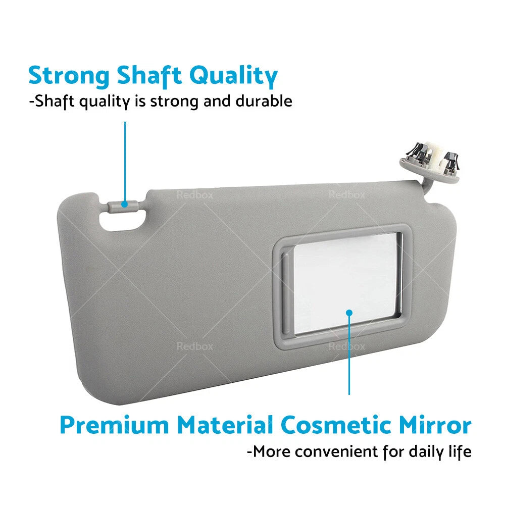 Right Side Sun Visor for Toyota Kluger (2008–2013) w/ Vanity Light