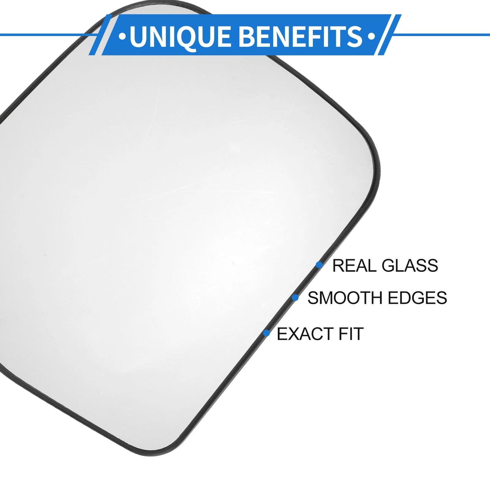 Right Driver Side Mirror Glass Replacement for Toyota Previa (1991–1997)