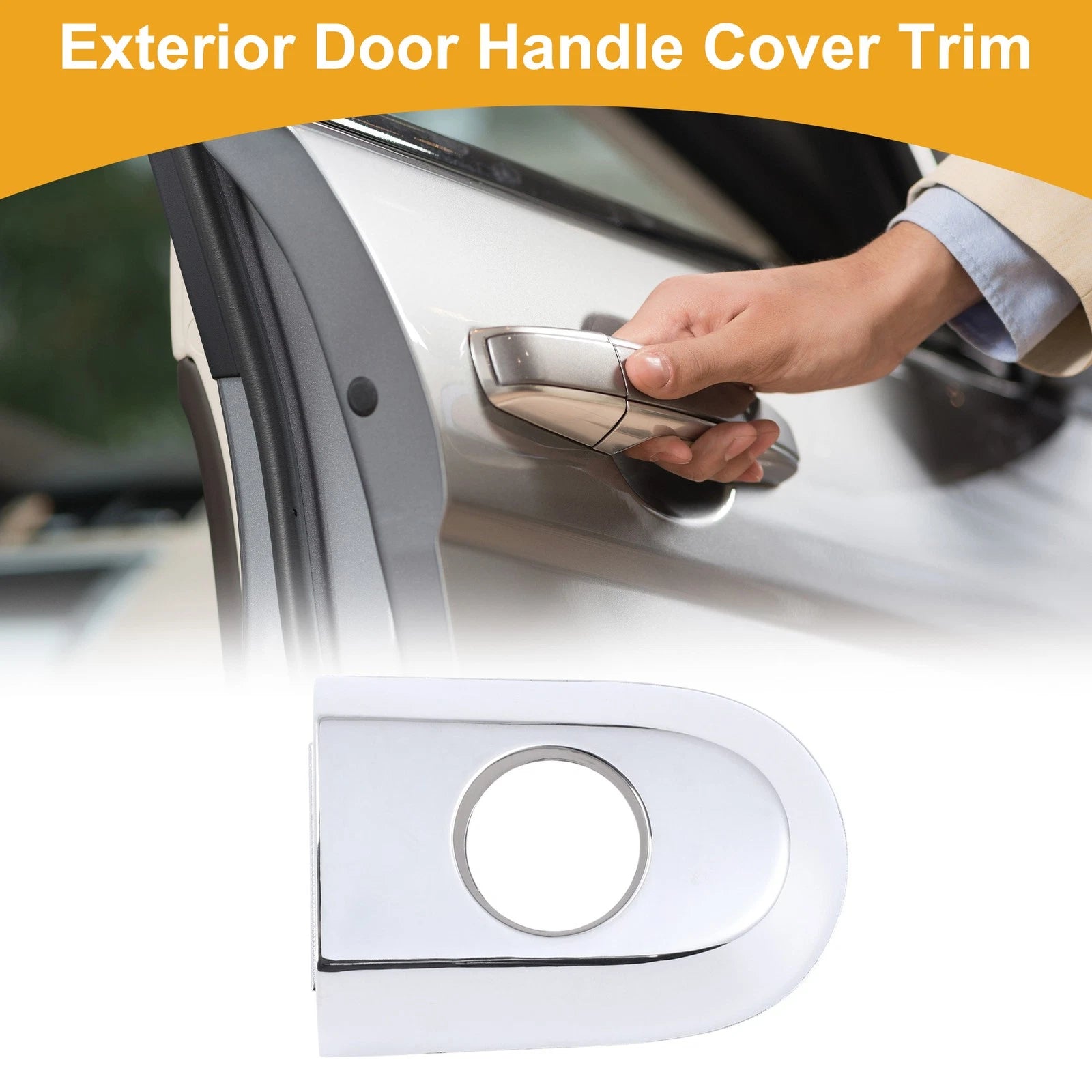 Chrome Exterior Door Handle Cover Trim for Kia Sorento (2011–2015)