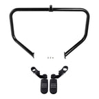 Black Highway Engine Guard Crash Bar Foot Pegs for Harley Road Glide (09-24)