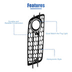 Pair Front Fog Light Grille Cover for Audi A4 B8 S-Line S4 (2008–2012)