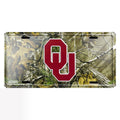 Camo License Plate Sign for University of Oklahoma Sooners (6 x 12)