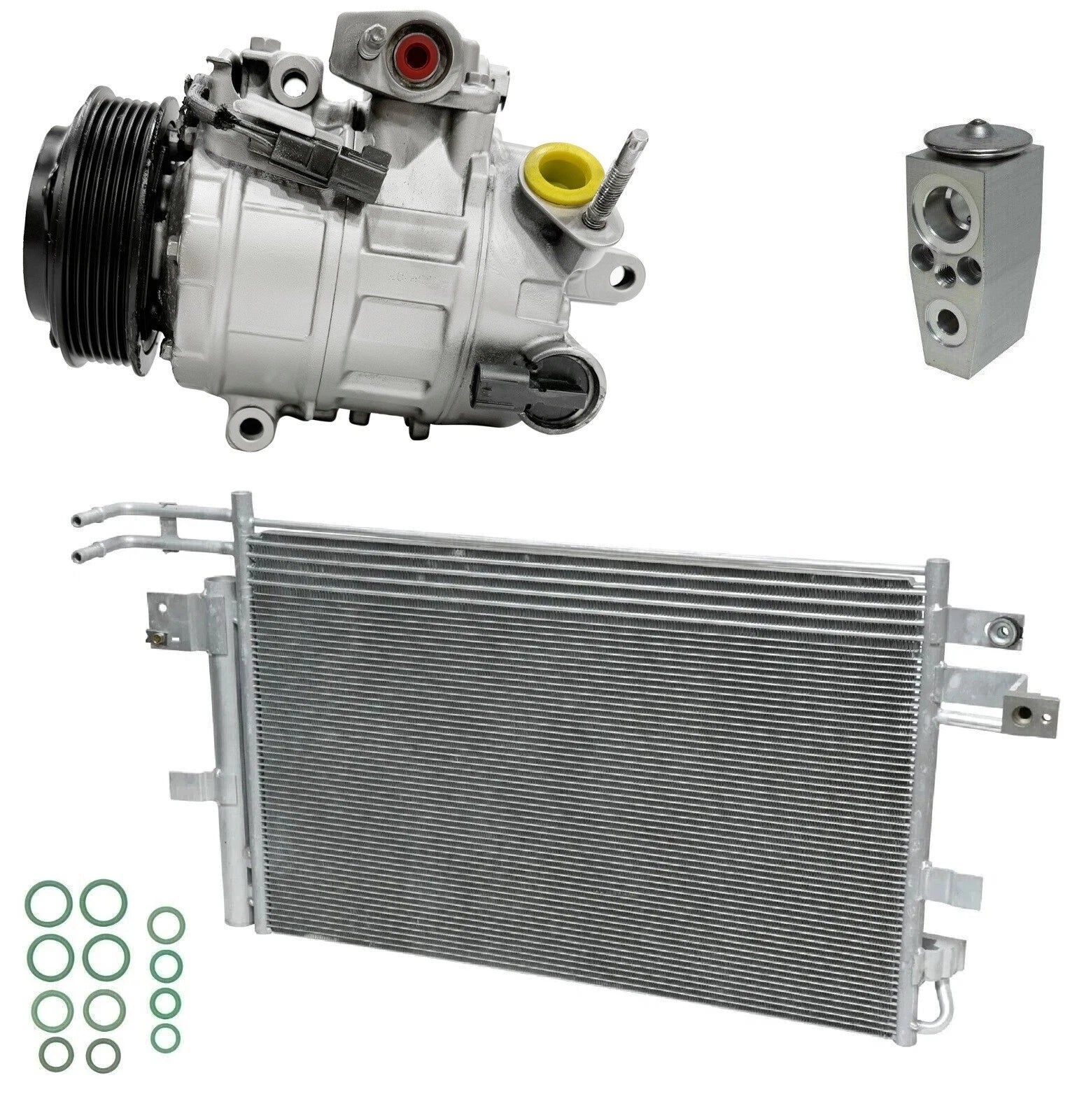 AC Compressor Kit With Condenser for Chevrolet Police Utility 3.7L (2016–2016)
