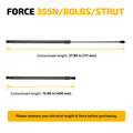 Set of 2 Gas Shocks Struts for Truck Camper Shell (SL2780)