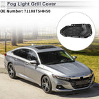 1pc Fog Light Grill for Honda Fit (2018) No. 71108T5HH50 ABS Black