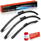 Set of 3 Windshield Wiper Blades for Ford Edge (2015–2024)