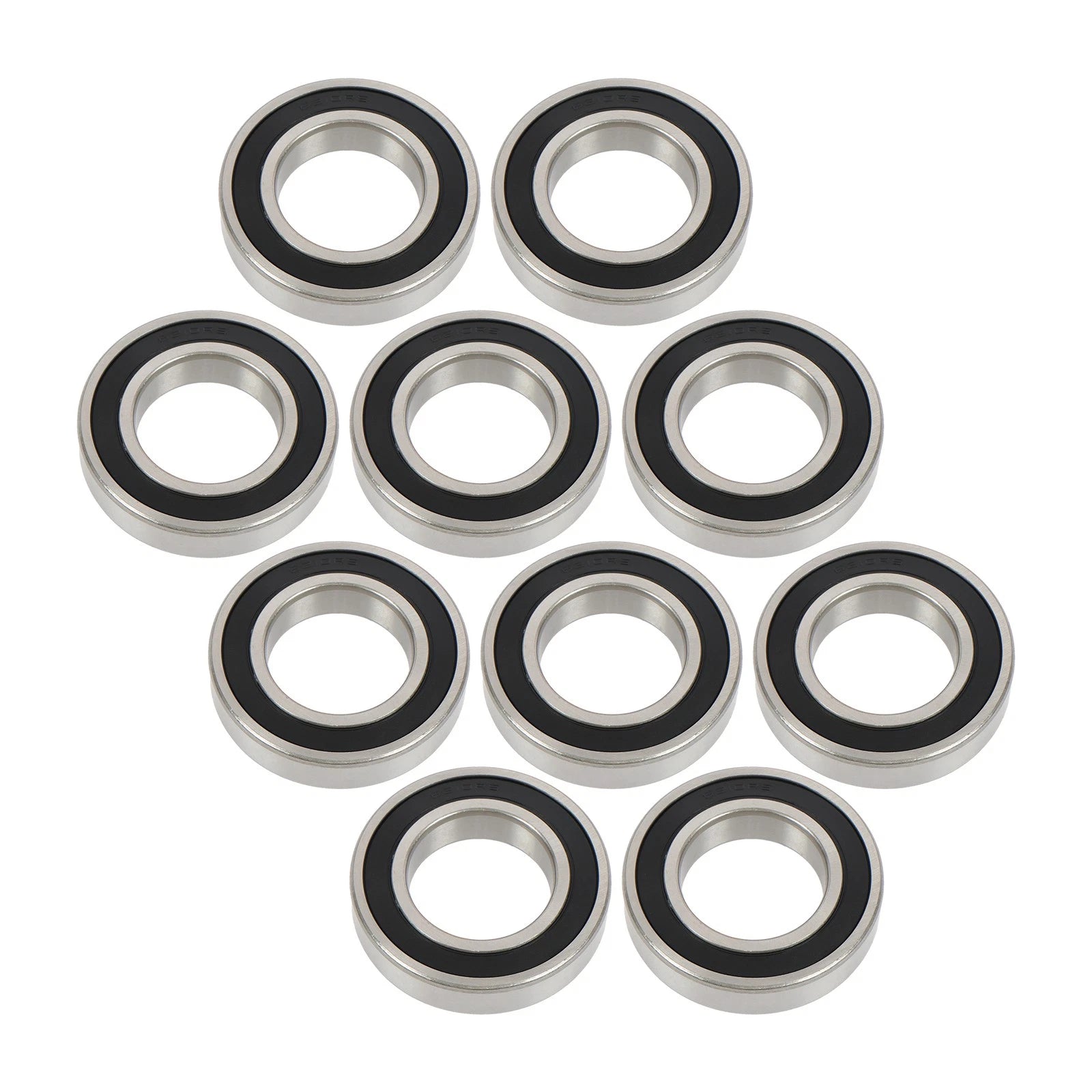 10Pcs Deep Groove Ball Bearings for Various Applications (50mm ID, 90mm OD)