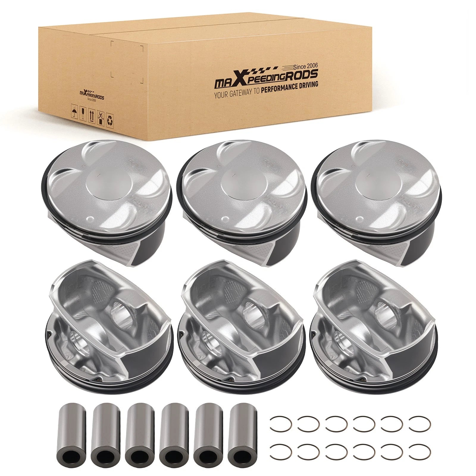 Pistons with Rings for Chrysler 200 300 Dodge 1500 Jeep Ram (2011–2016)