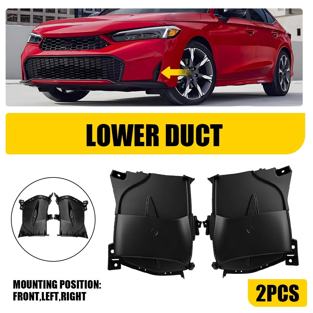 2X Front Bumper Cover Air Ducts for Honda Civic (2025–2026)