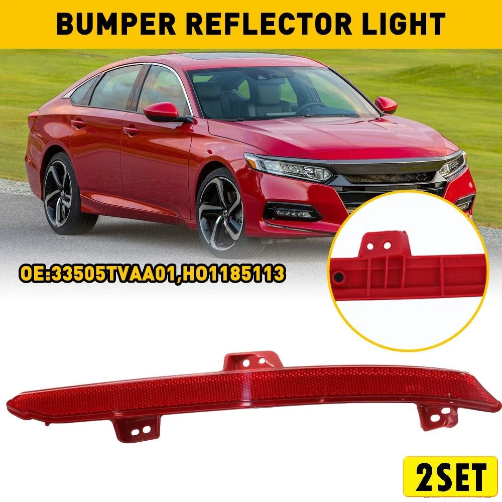 Right Rear Red Reflector Bumper Light for Honda Accord (2018–2022)