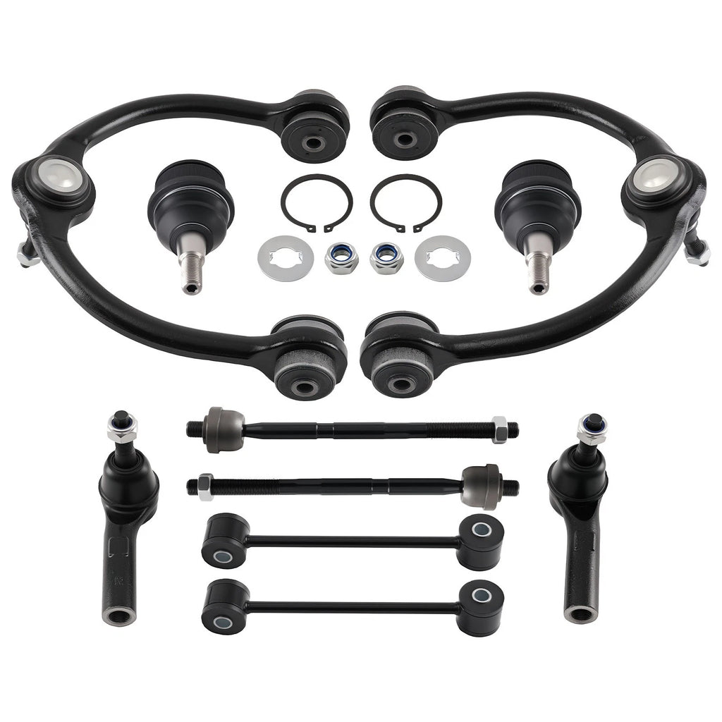 Front Control Arms, Sway Bars, Tie Rods Kit for 2005-2010 Commander Grand Cherokee