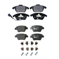 Set of 4 Hella Low-Met Disc Brake Pads for Volkswagen Eos Golf GTI Jetta