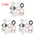 3X Carburetor Overhaul Kit for Nikki B & Stratton Craftsman (796184, 698787, 699900)
