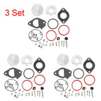 3X Carburetor Overhaul Kit for Nikki B & Stratton Craftsman (796184, 698787, 699900)