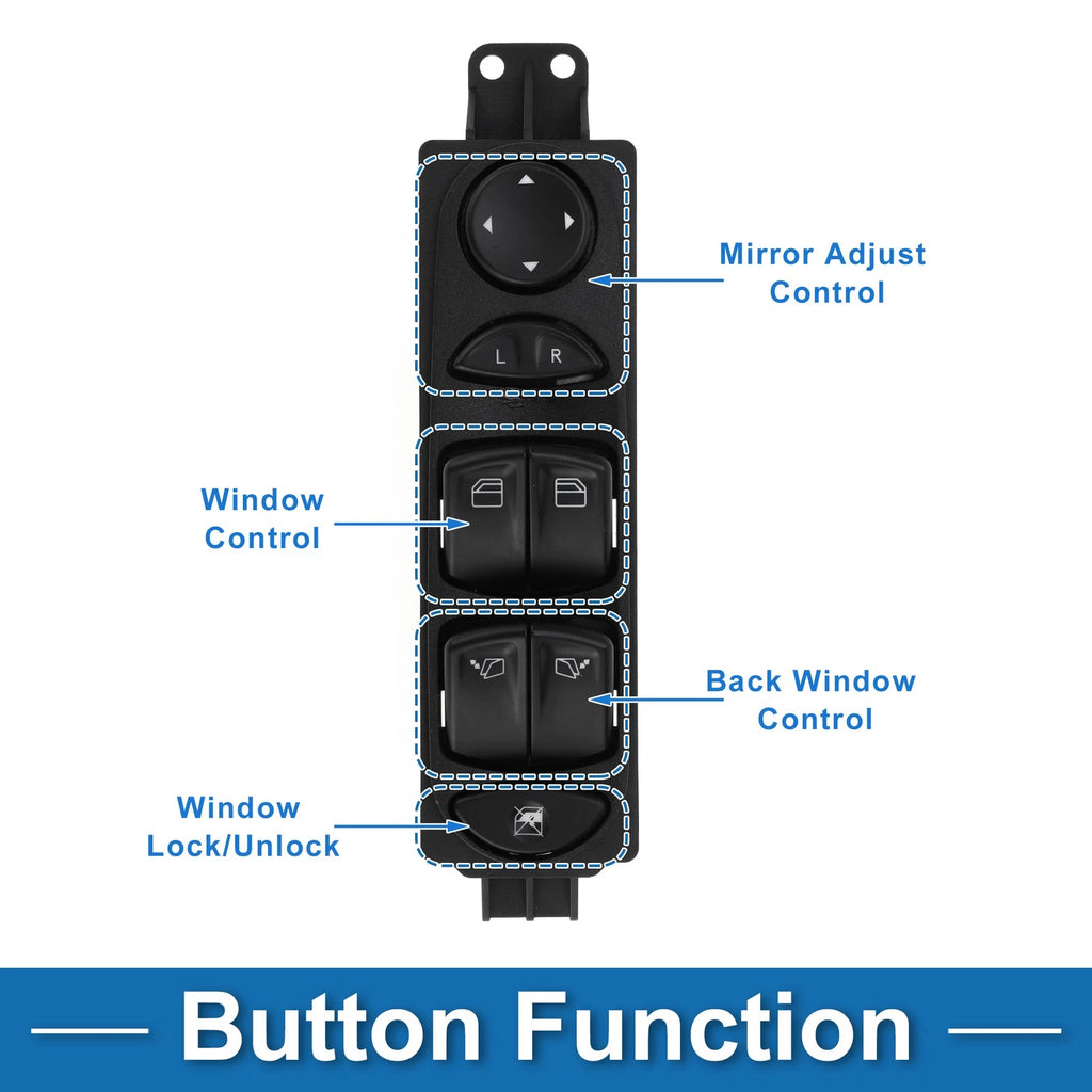 Power Window Switch for Mercedes-Benz Vito W639 (2003–2014) No. 6395451213