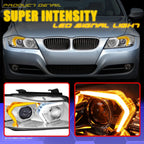 LED Swoosh-Halo Projector Switchback Headlight for BMW 3-Series (2005–2008)