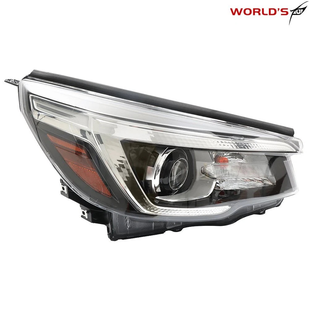 Headlight for Subaru Forester (2019–2020) Halogen Chrome Clear Right Side
