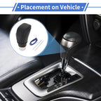 Gear Shift Knob Cover for Toyota Camry (2018–2023) Black Blue Faux Leather