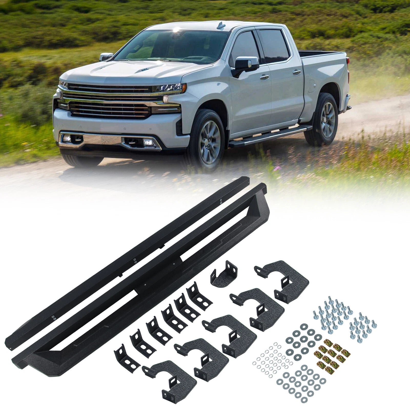 Running Boards Side Step for Chevrolet Silverado GMC Sierra (2007–2019)