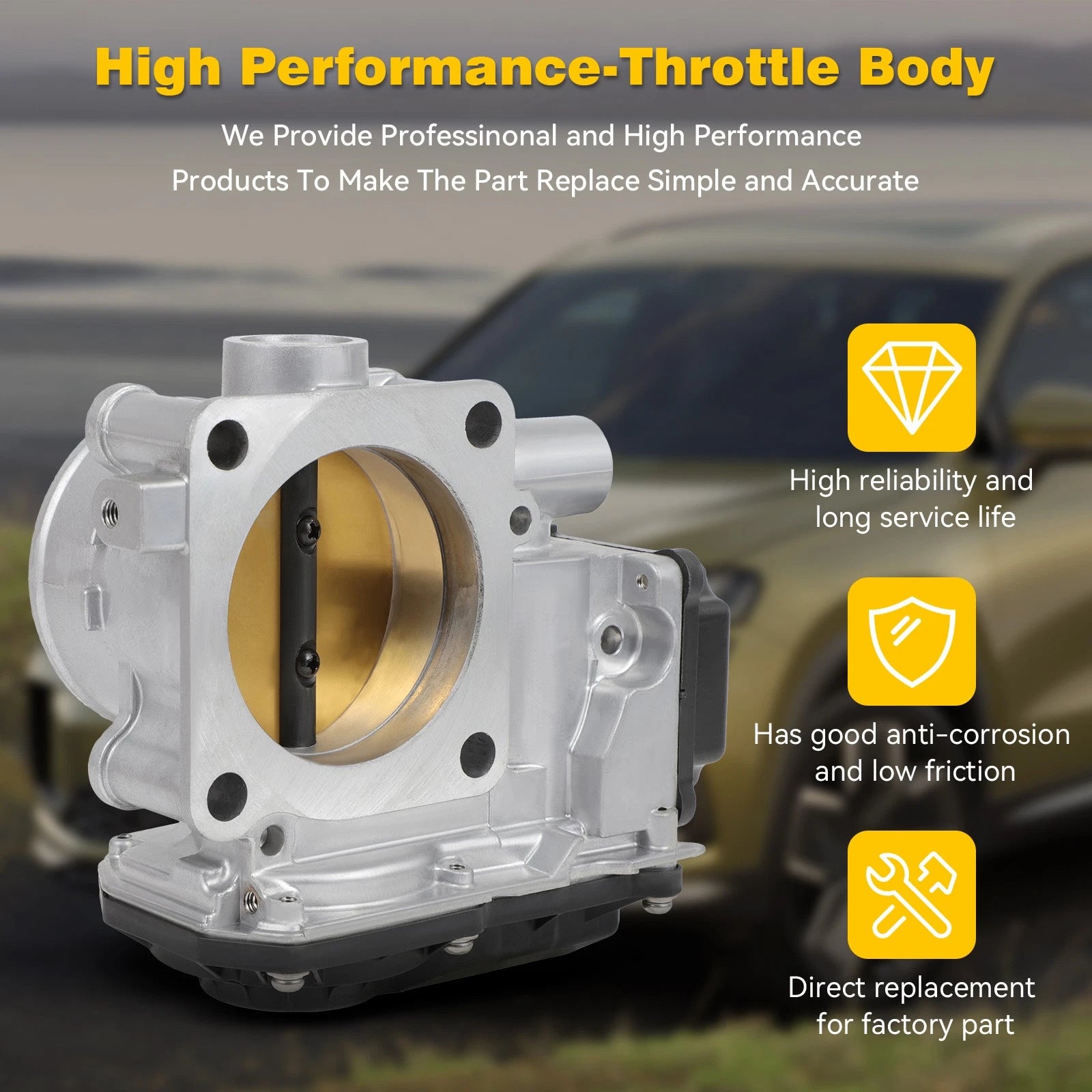 Throttle Body for Honda Accord 2.4L, Acura ILX 2.4L (2008–2015)