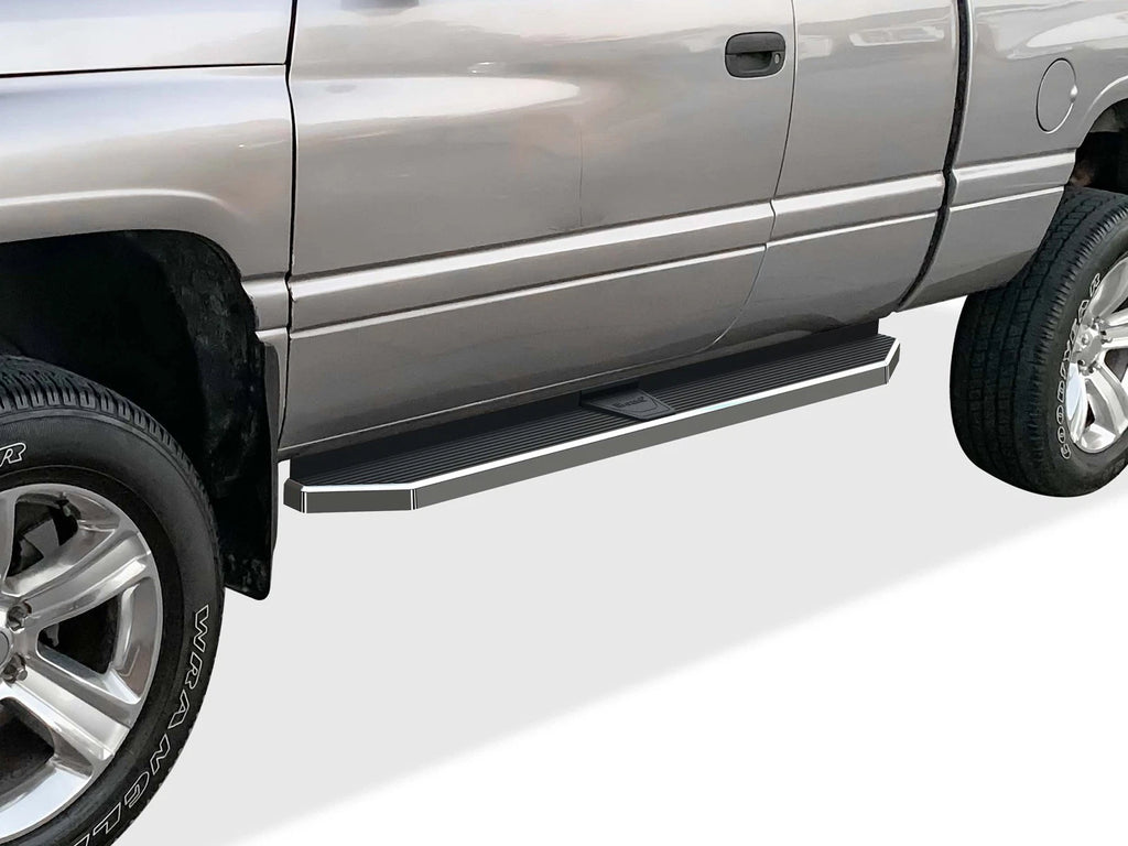 6" Polished Side Step Bars for Dodge Ram 1500 2500 3500 (1994–2001)
