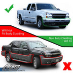 Set of 2 Clear Chrome LED Headlights & Tail Lights for Chevrolet Silverado