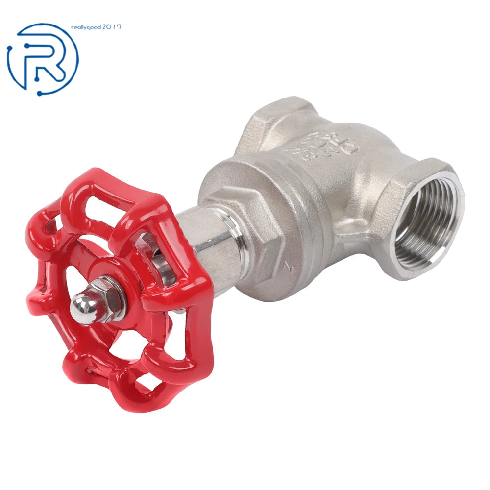 NPT Female Rotary Sluice Valve 3/4 Inch DN20 Stainless Steel (1 PC)