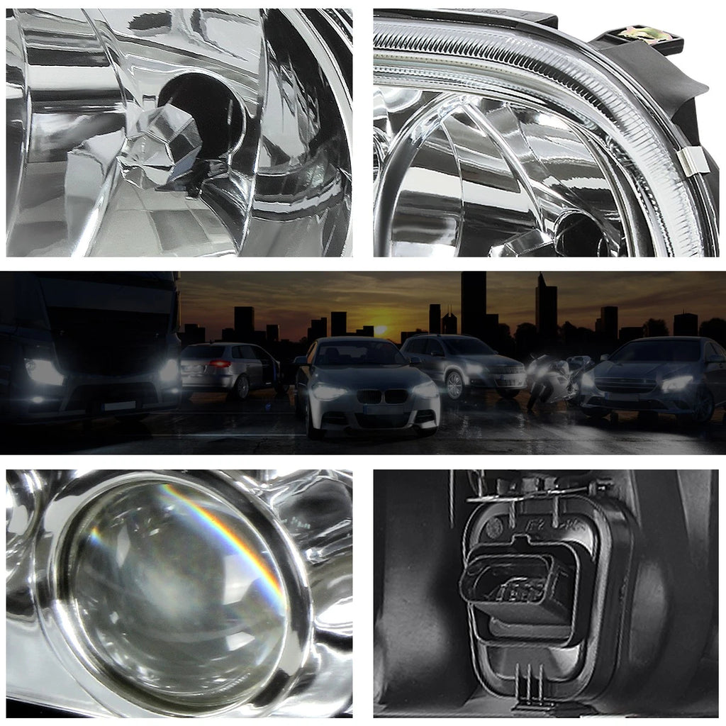 Chrome Housing Headlight with Projector Fog Lamp for Volkswagen Golf/Cabrio (1999–2006)