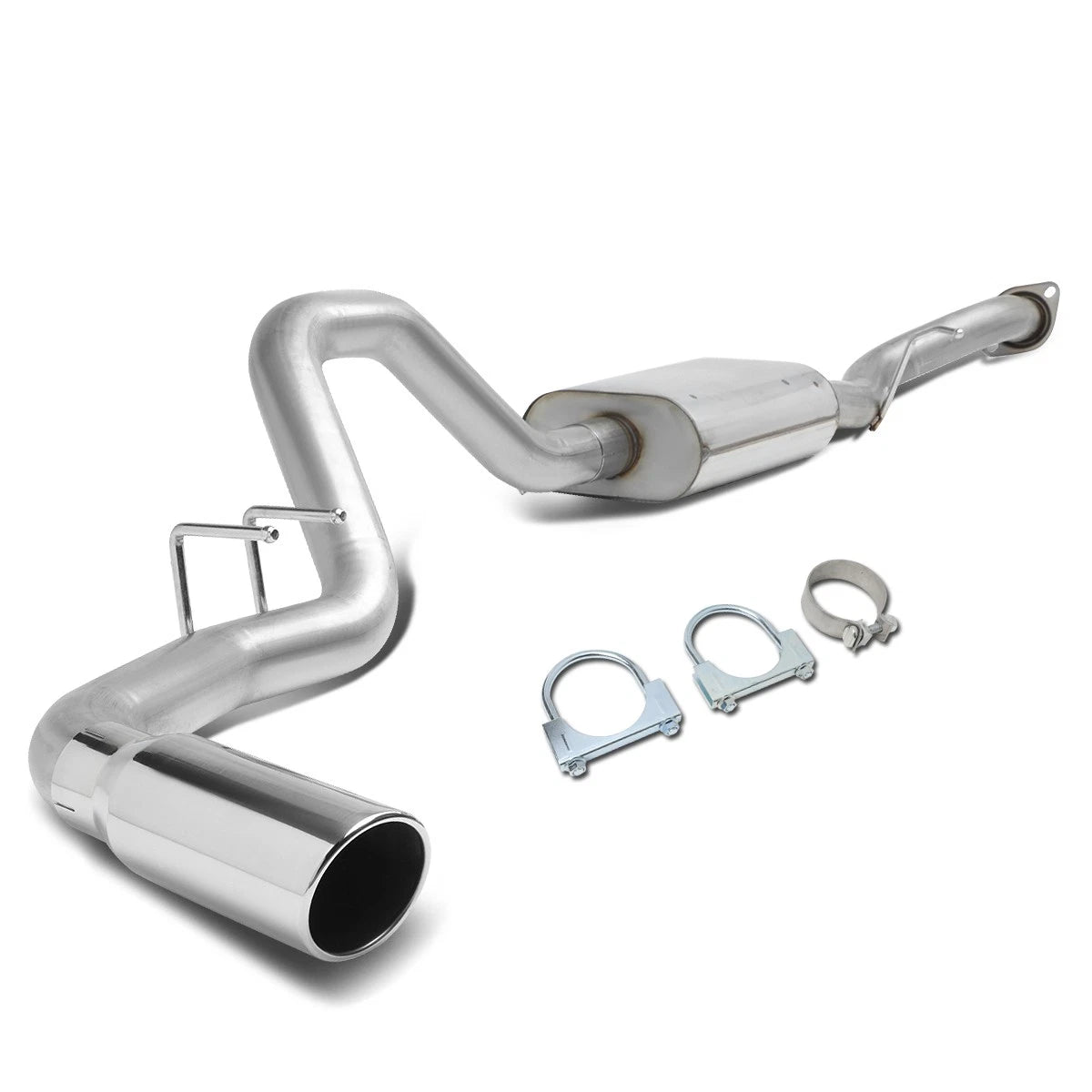 4" Muffler Tip Catback Exhaust for Chevy Silverado GMC Sierra 1500 (1999–2007)