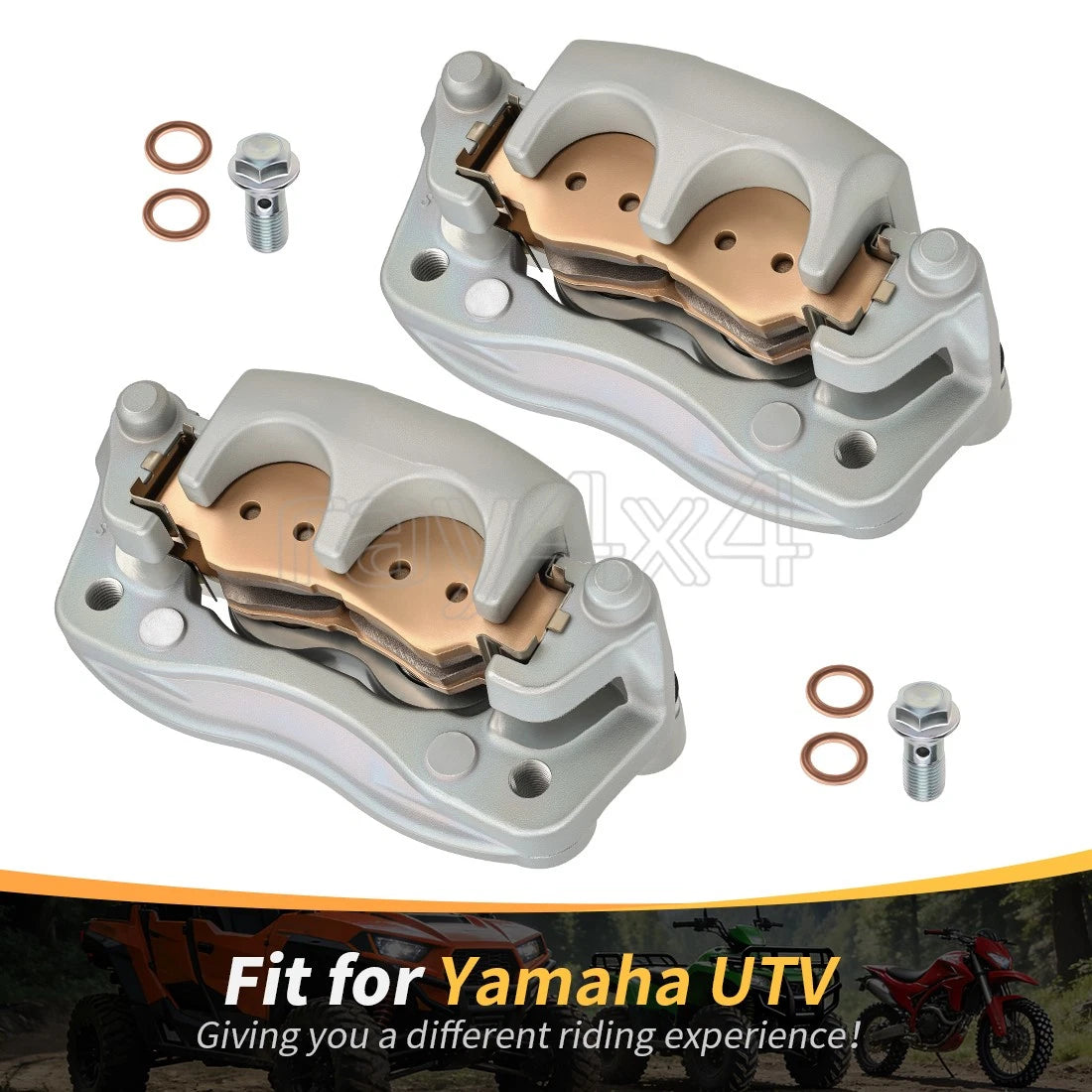 Rear Brake Caliper for Yamaha YXZ1000R (2016–2024) 2HC-2580V-00-00, 2HC-2580W-00-00