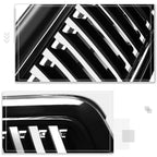 Glossy Vertical Fence ABS Front Bumper Hood Grill Frame for Dodge Ram 1500 (2009–2012)