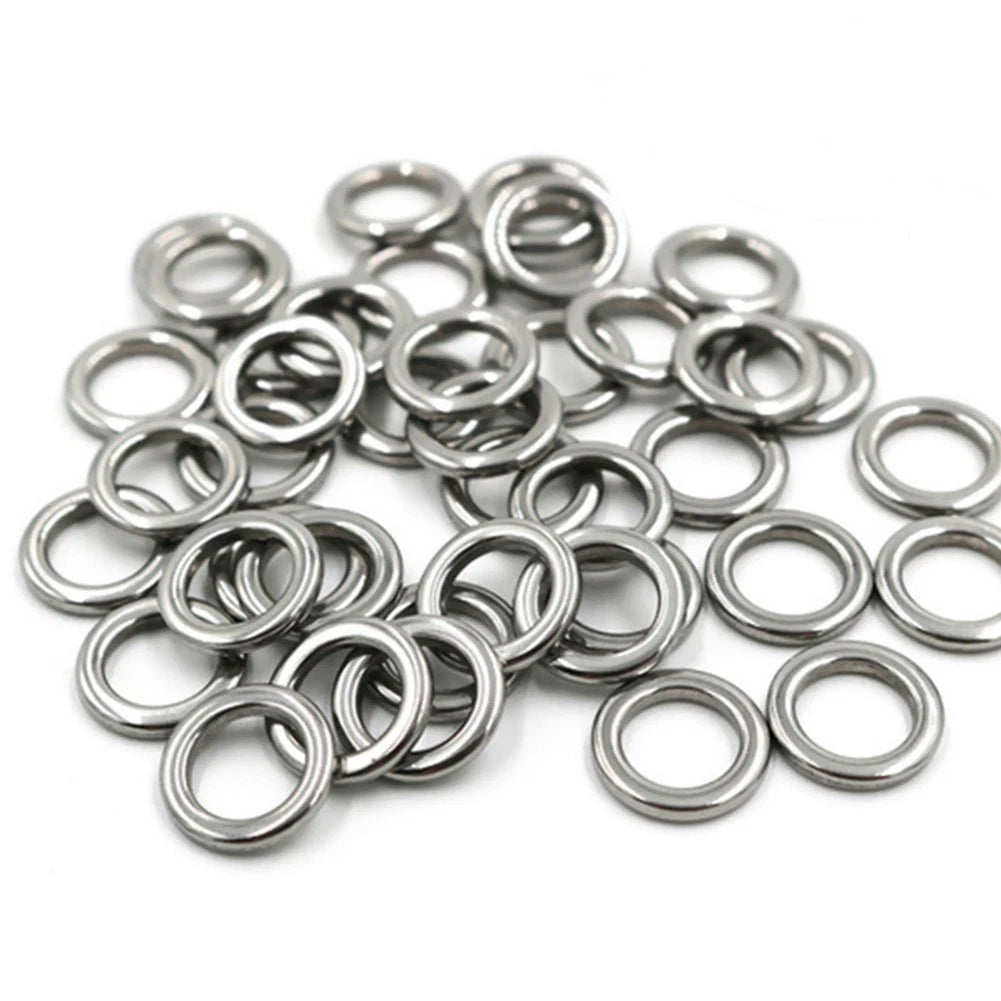 50pc Stainless Steel Fishing Clips Fast Snap Connect
