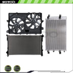 Cooling Fan Radiator AC Condenser Kit for Lincoln MKX (2007–2010)