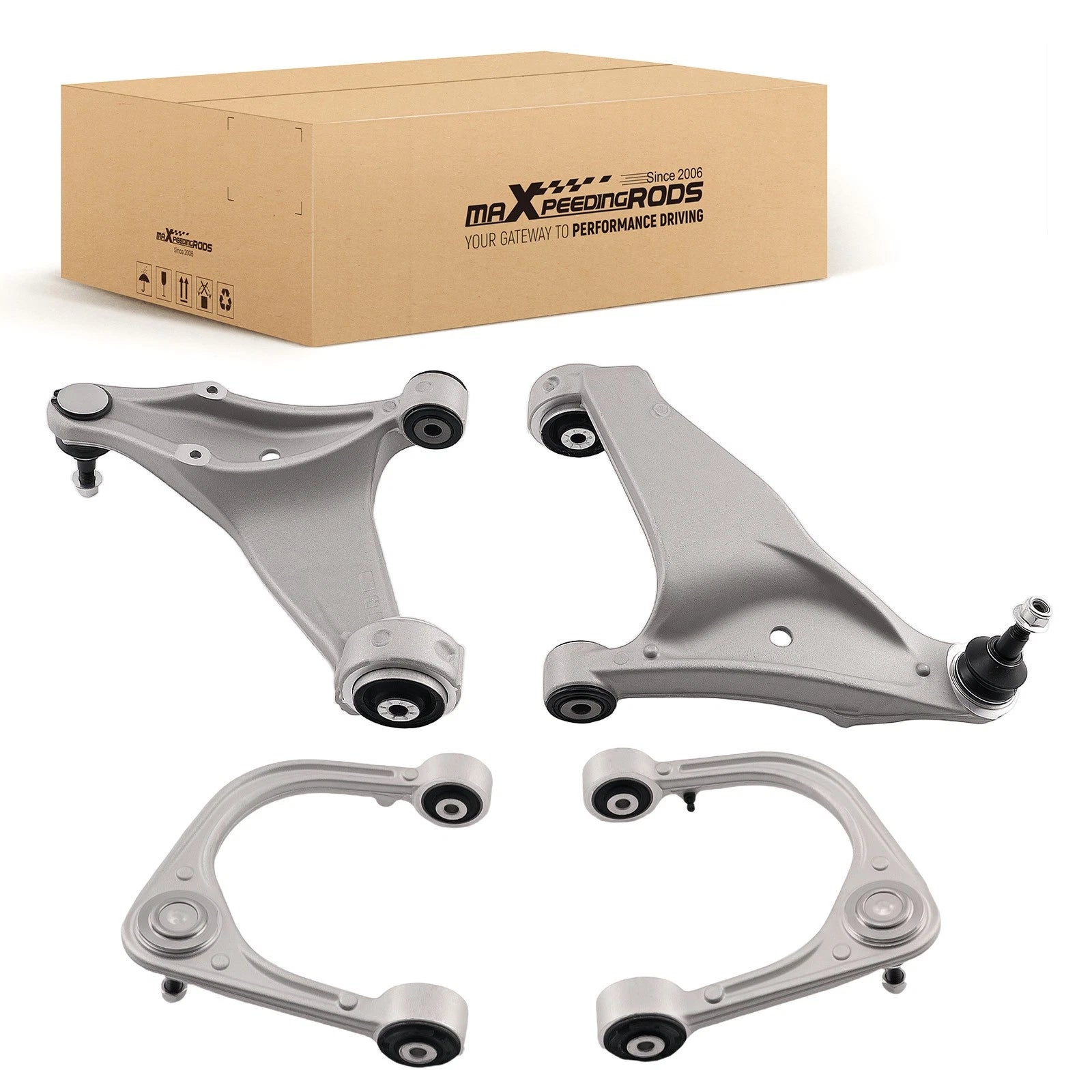 Front Upper & Lower Control Arms Ball Joints for 2008 09 - 13 2015 Cadillac CTS