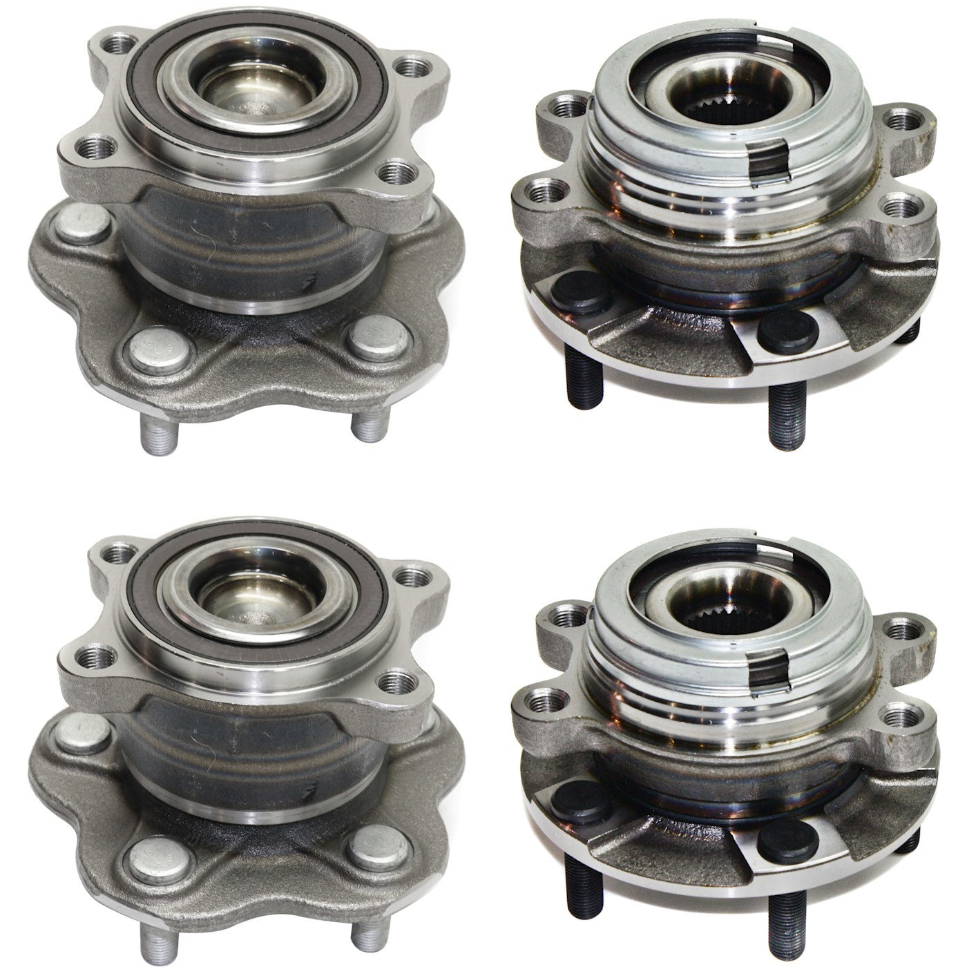 Wheel Hubs for Nissan Altima (2007–2018) Front & Rear with Bearings