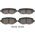 Rear Ceramic Brake Pads for Chrysler 200, Fiat 500X, Jeep Renegade (2015–2019)