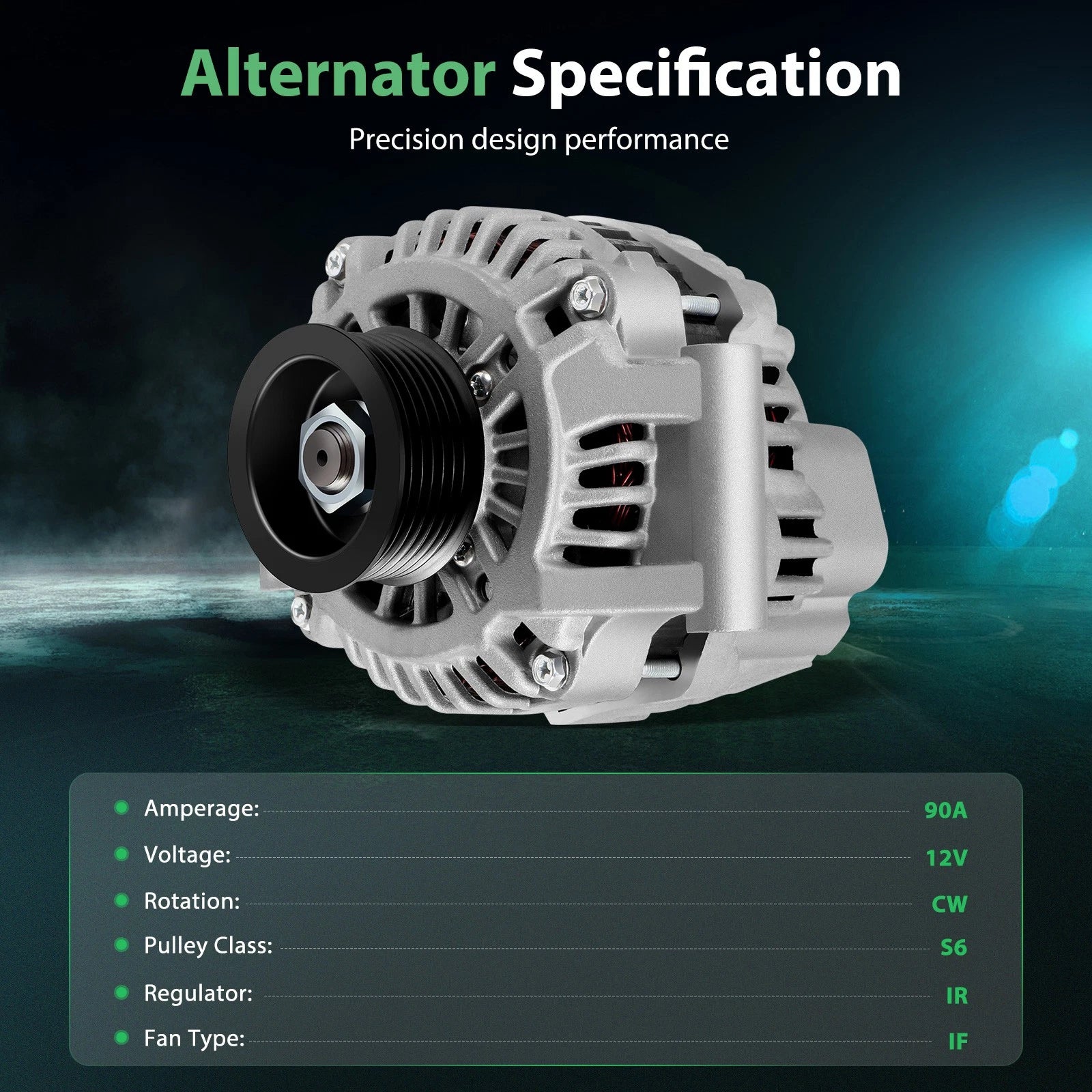 90A 12V Metal Alternator for Honda CR-V 2002–2006