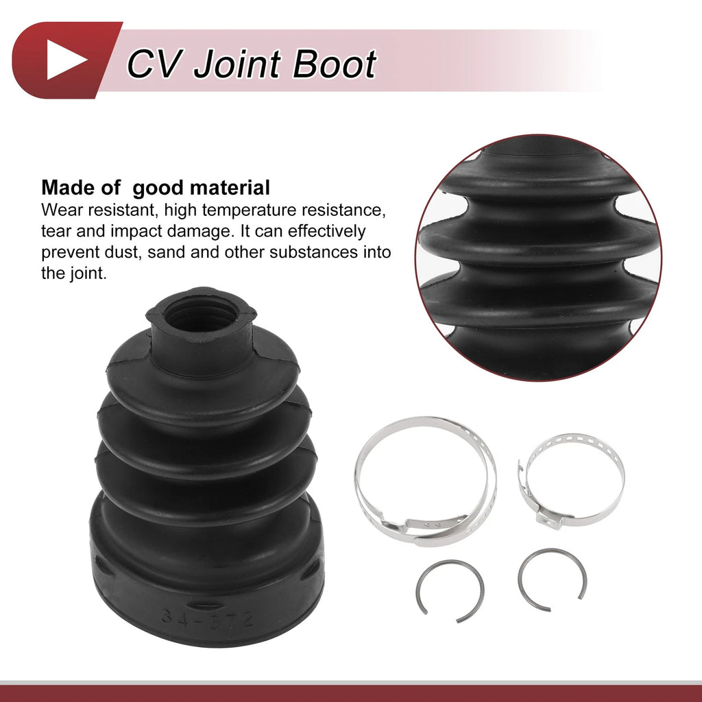Inner CV Joint Boot Kit w/ Clamps for Mitsubishi Lancer (2012–2017)