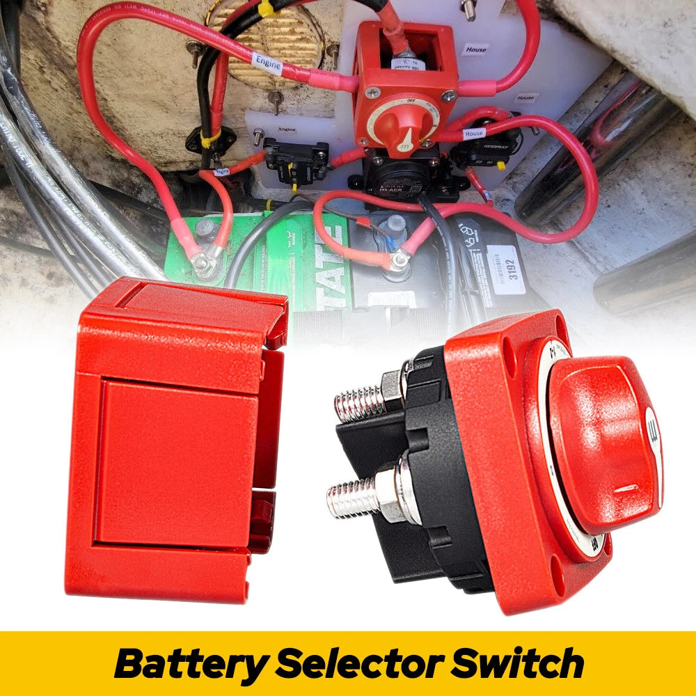 M-Series Dual Battery Selector 4-Position Switch for Marine Boat (32V)