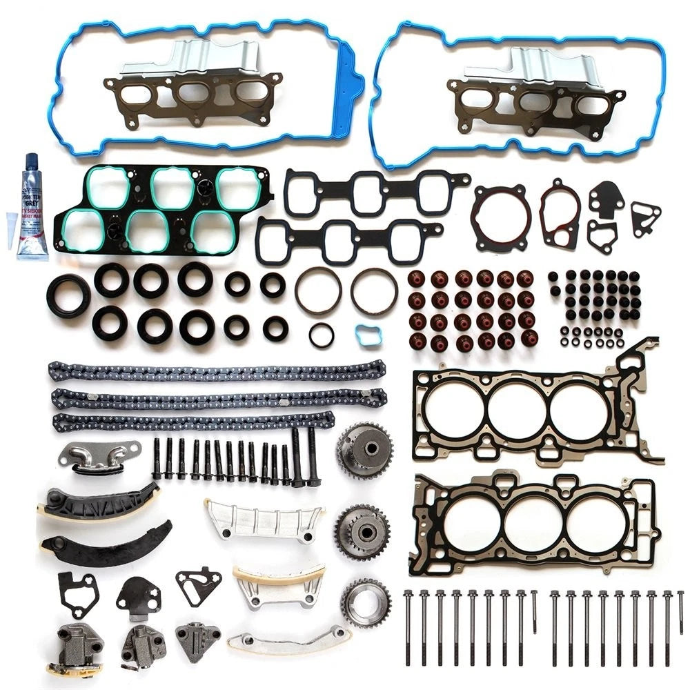 Timing Chain Kit & Head Gasket Bolt Set for GMC Acadia, Buick Enclave (2007–2008)