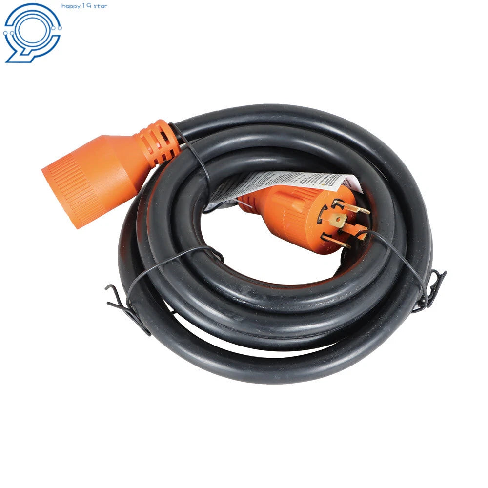 30 Amp Generator Extension Cable 15 Feet NEMA L14-30 (Up to 7500W)