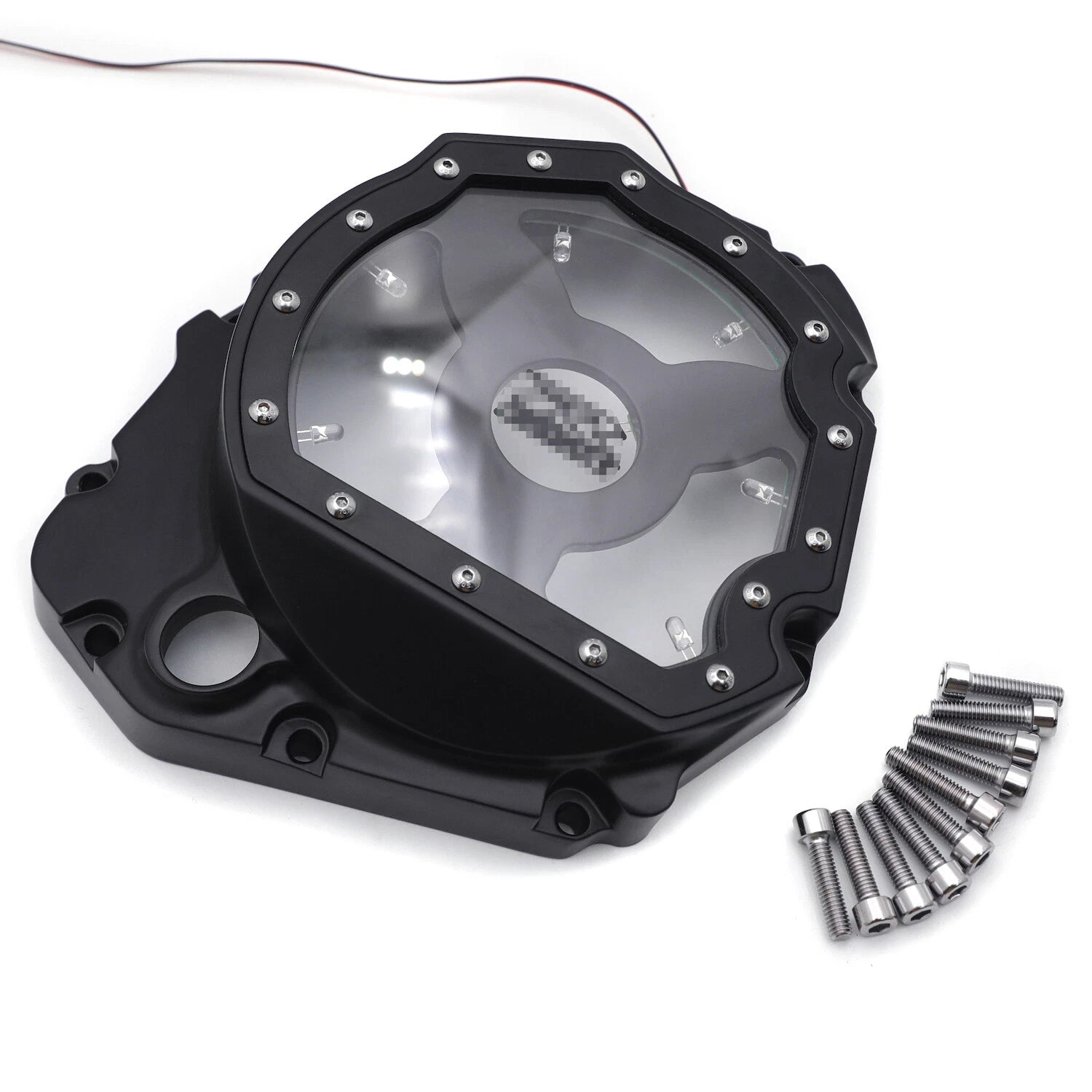 LED Engine Clutch Side Case Cover for Suzuki GSXR600/750 (2001–2005), GSXR1000 (2001–2008)