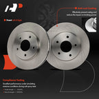 Front Disc Brake Rotors for Chevy City Express (2015–2018) Nissan LEAF