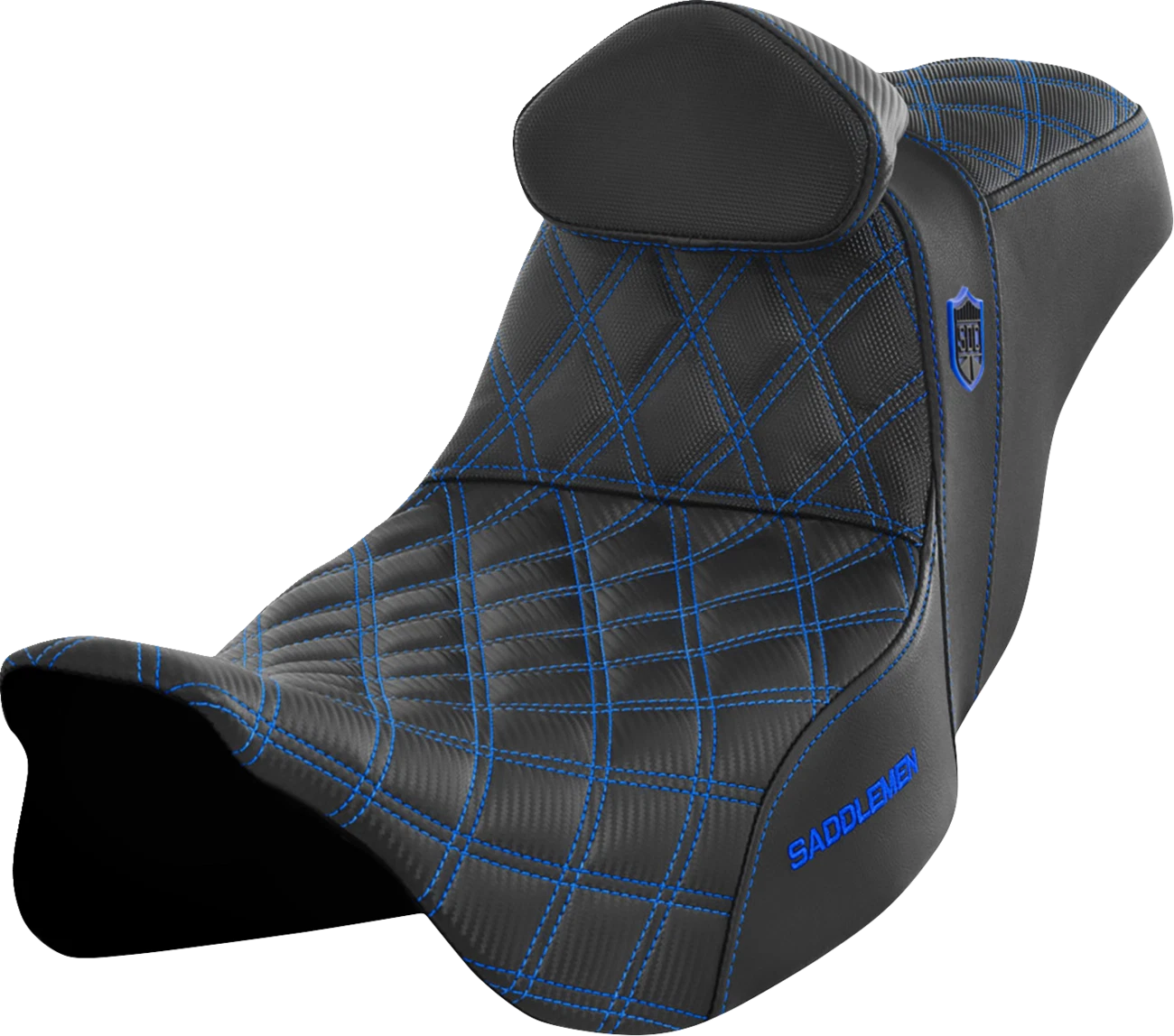 Saddlemen Pro Series SDC Performance Seat with Backrest for Harley FLH/FLT (2008–2023)