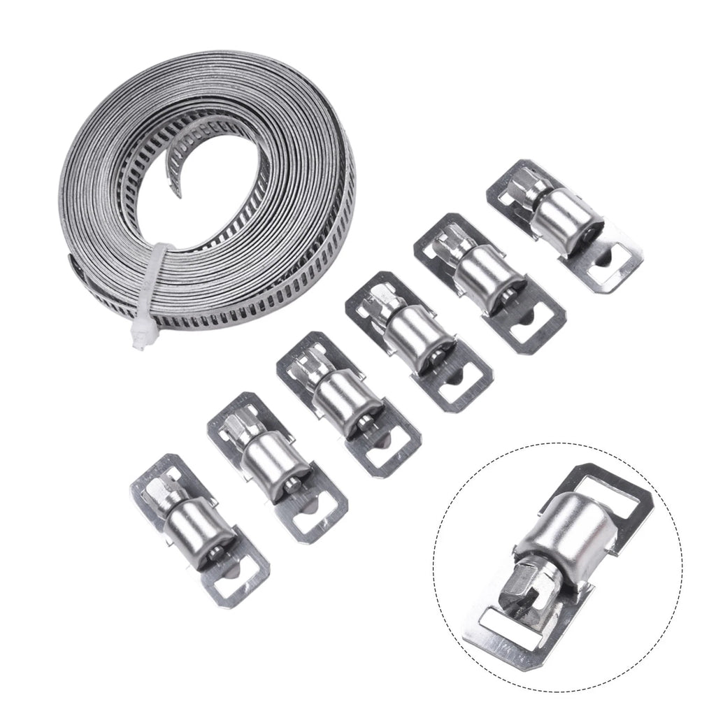 Adjustable Worm Drive Hose Clamp for Universal Applications