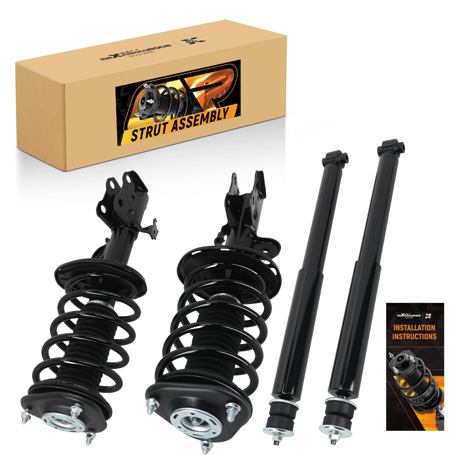 Front Complete Struts & Rear Shock Absorber for Toyota Prius (2010–2015)
